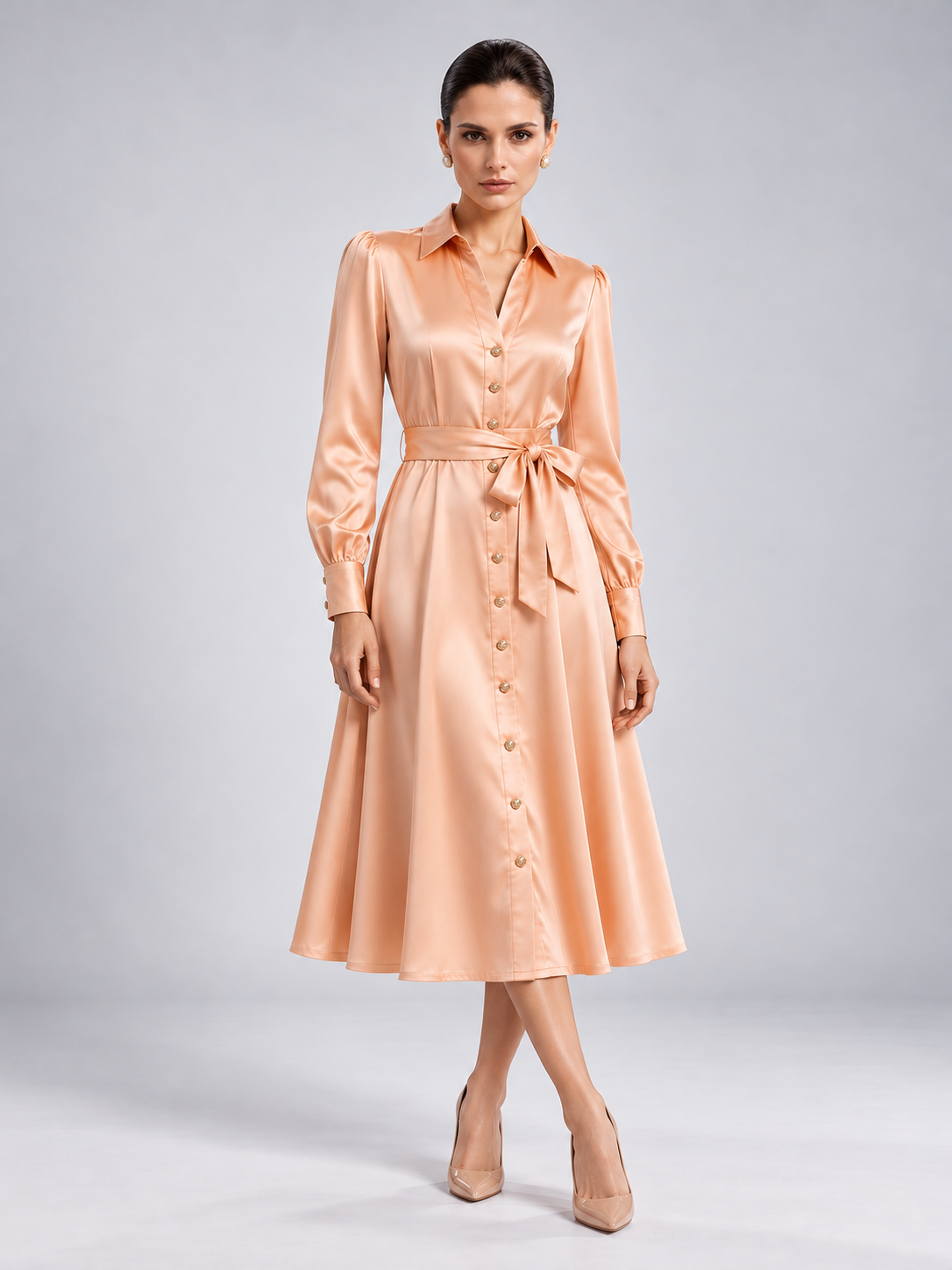 Laurent Dress Peach