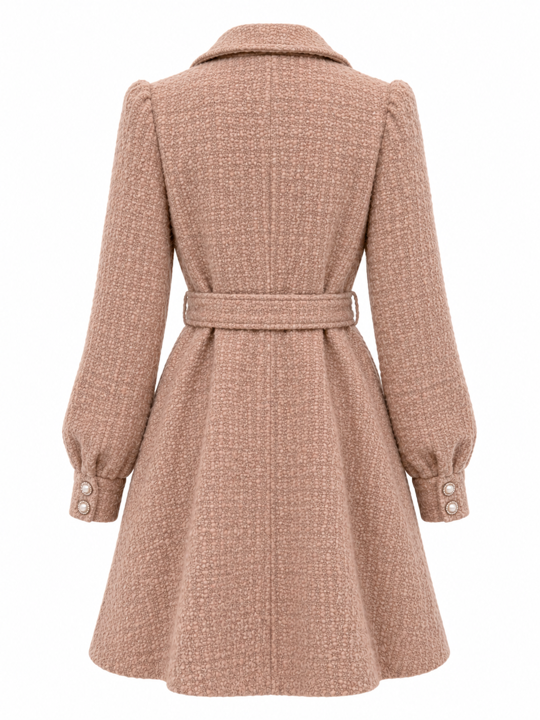 Heiress Coat Dress Beige Cashmere