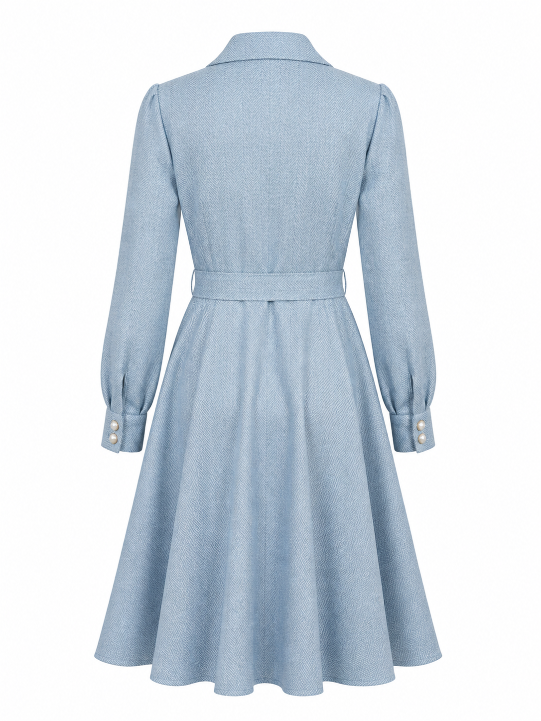 Heiress Dress Linen Light BIue